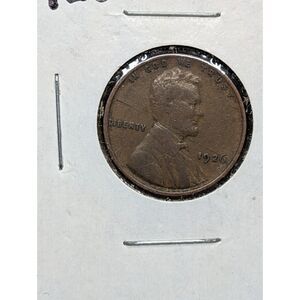 1926 Lincoln Wheat Penny – Early Copper Cent, No Mint Mark